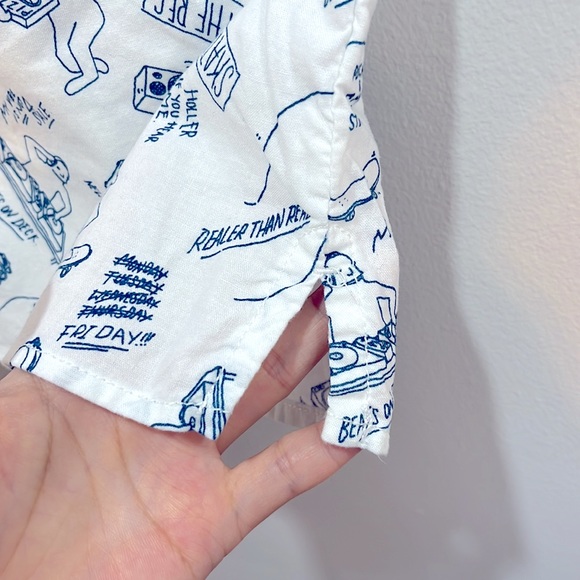 Divided H&M 'Skate On The Reg' Button up Short-sleeve Shirts - Picture 3 of 6